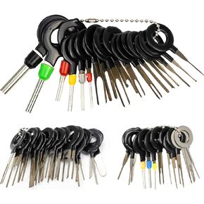 Boxed 6-24V Automotive Electric Wire Circuit Tester Terminal Remover Tool Pin Extractor Tool Set Wire Terminal Release Plug Connector Puller for Car Household Devices