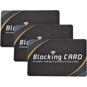 3 RFID Blocking Card|NFC Contactless Cards Protection|Fuss-free Protection for Entire Wallet Shield And Single Sleeves, Credit Card Holder, Identity Theft Prevention
