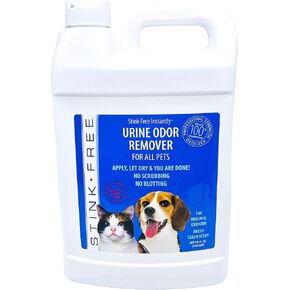 Pet Urine Odor Eliminator and Remover for Cat and Dog Urine, Oxidizer Based Pee Cleaner Destroyer for Carpets, Rugs, Mattress, etc. 128 Oz (1 Gallon)