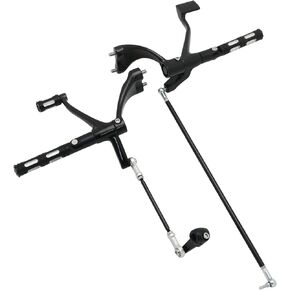 Motorcycle Forward Controls Complete Kit Pegs Levers Linkages For Harley 2004-2013 Sportster XL 883 1200 Forty Eight XL883 XL1200 (Black, C Style For 2004-2013 Sportster)