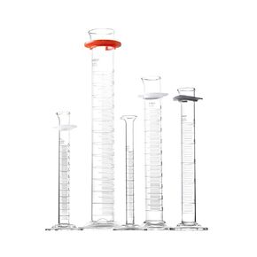 PYREX Single Metric Scale Glass Graduated Cylinder to Contain (TC) - Borosilicate Graduated Cylinder, Premium Scientific Glassware for Laboratories, Classrooms or Home Use - 100mL, 1 Pack