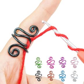 Handmade Crochet Ring, Crochet Ring, Crochet Ring for Finger, Crochet Accessories, Crochet Gifts,Crochet Supplies,Yarn Tension Ring For Crochet, Crochet Gifts For Crocheters (yarn holder, yarn holder)