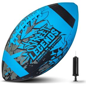 Youth Football for Kids, Graffiti Printed Composite Leather Size 8 Football- Includes Pump, Made for Training, Practicing, & Recreational Play