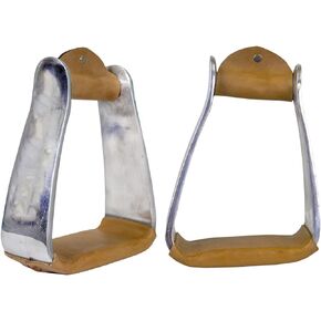 Tahoe Tack Angled Knee Relief Heavyweight Adult Western Stirrups