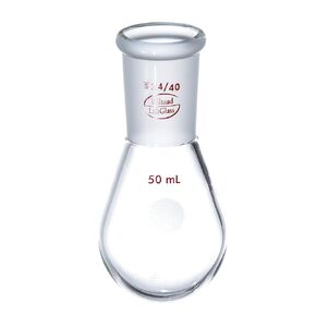 Wilmad LG-7245-100 Borosilicate Glass Recovery Flask, 50 mL Capacity, 24/40 Standard Taper Joint