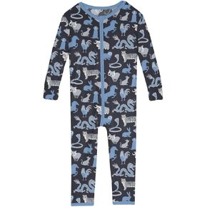 KicKee Pants Print Convertible Sleeper with Zipper, Super Soft Baby Clothes, Baby One Piece Sleepwear for Boys and Girls