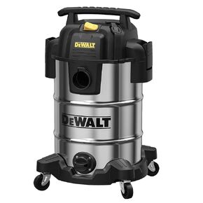 DEWALT DXV08S 8 Gallon Wet/Dry Vacuum, 4 Peak HP Shop Vacuum, Stainless Steel Tank, Silver