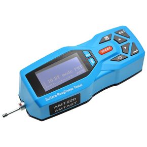 Surface Roughness Tester Handheld Surface Roughness Meter Portable Surface Profilometer Profile Gauge Instrument Metal Surface Roughness Gauge AMT220
