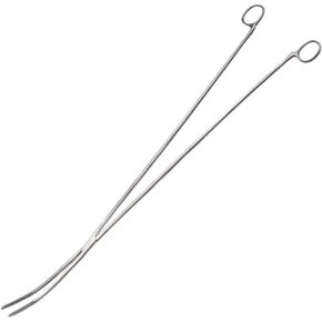 24" Long Curved Hemostat Forceps - Stainless Steel Non-Locking Tweezer Clamps - Ideal Hemostats for Nurses, Fishing Forceps, Crafts and Hobby