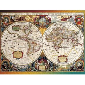 Buffalo Games - World Map, Circa 1630-750 Piece Jigsaw Puzzle for Adults -Challenging Puzzle Perfect for Game Nights - Finished Size is 24.00 x 18.00