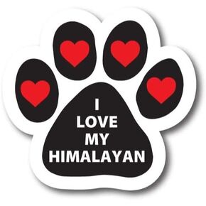 Magnet Me Up I Love My Pitbull Pawprint Magnet Decal - 5 Inch - Heavy-Duty Automotive Magnet - Showcase Your Affection for Your Pitbull Bully - Perfect for Cars, Trucks, SUVs