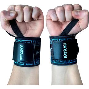 Zeus Wrist Wraps 18" Professional Grade Wrist Support for Weightlifting, Powerlifting & Bodybuilding - Best Wrist Wraps for Bench Press & Shoulder Press with Robust Thumb Loop