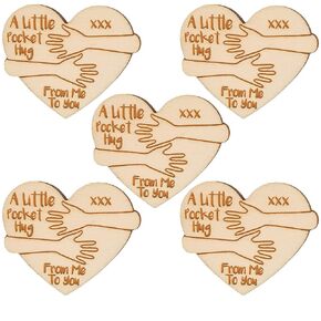 5Pack Bundle Little Pocket Hug Token Bulk Long Distance Relationship Gifts for Friends Cute Gifts for Kids Teacher Summer Leaving Thinking of You Love for Her Him Miss You Stocking Filler Women