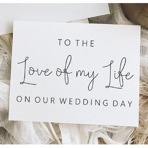 إلى حب حياتي على بطاقة يوم زفافنا. بطاقة يوم الزفاف للعريس من العروس. من العروس إلى العريس. in Kuwait