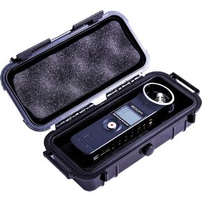 CASEMATIX Waterproof Case Compatible with Zoom H1essential Stereo Handy Recorder - Includes Travel Case Only