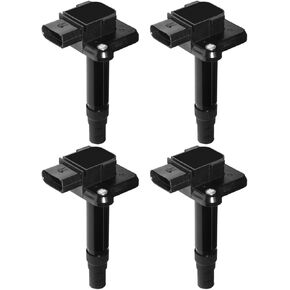 MAS Set of 4 Ignition Coils Pack Compatible with Audi A4 A6 A8 RS6 TT Volkswagen Beetle Passat 1.8L L4 4.2L V8 Replacement for UF274 52-1694 06B905115E