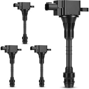 UF351 Ignition Coil Pack Compatible with 2001-2005 Nissan Almera,2002-2006 Sentra 1.8L L4 Replaces# 22448-6N015 22448-6N011 C1397 5C1394 (Set of 4)