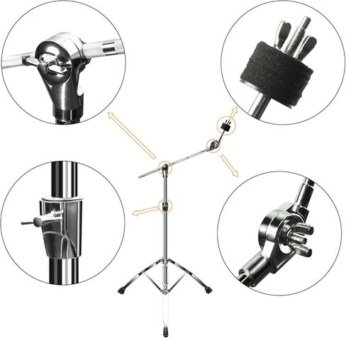 حامل صنج SONICAKE قابل للتعديل بارتفاع عالٍ ومستقيم وأرجل مزدوجة مع أقدام مطاطية in Kuwait