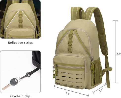 14L Tactical Molle Hiking Backpack with 2L Water Bladder Military Hydration Pack for Running Cycling Biking Climbing in Saudi Arabia