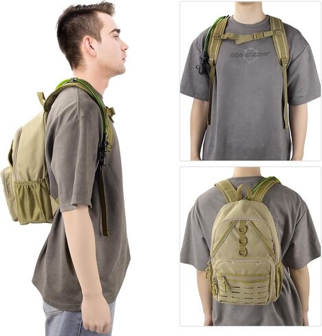 14L Tactical Molle Hiking Backpack with 2L Water Bladder Military Hydration Pack for Running Cycling Biking Climbing in Saudi Arabia
