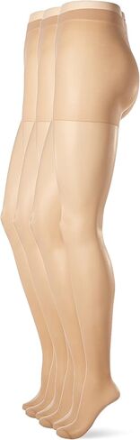 L'eggs womens Sheer Energy With Wicking Cool Comfort Control Top and a Reinforced Toe Q65214 3 PairsTights in Saudi Arabia