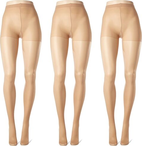 L'eggs womens Sheer Energy With Wicking Cool Comfort Control Top and a Reinforced Toe Q65214 3 PairsTights in Saudi Arabia