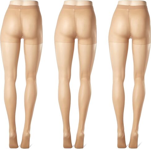 L'eggs womens Sheer Energy With Wicking Cool Comfort Control Top and a Reinforced Toe Q65214 3 PairsTights in Saudi Arabia