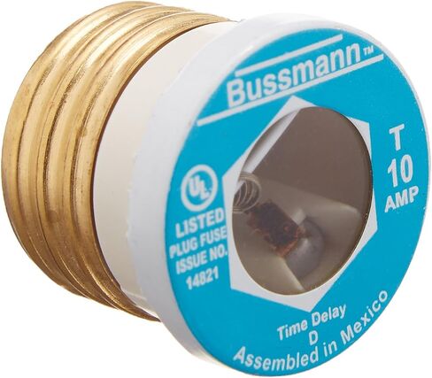 Cooper Bussmann BP/T-10 Type T Plug Fuse Time Delay Fusetron in Saudi Arabia