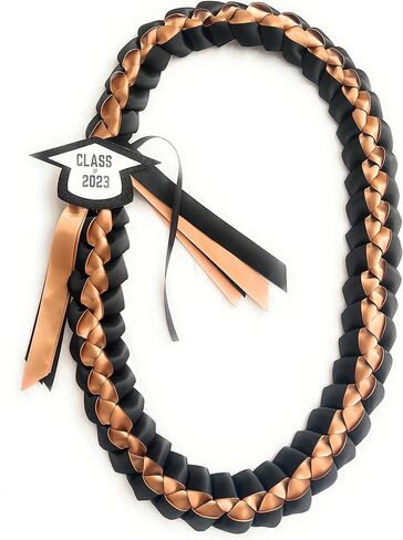 Graduation Leis 2024 with Money Holder, add your own! (Black & Burgundy) in Saudi Arabia