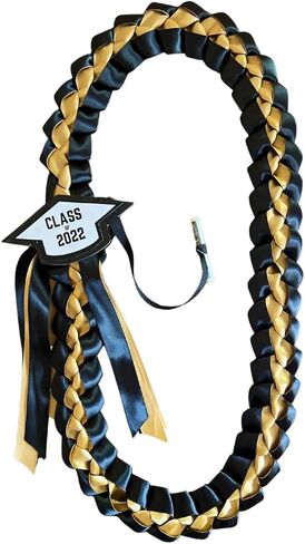 Graduation Leis 2024 with Money Holder, add your own! (Black & Burgundy) in Saudi Arabia