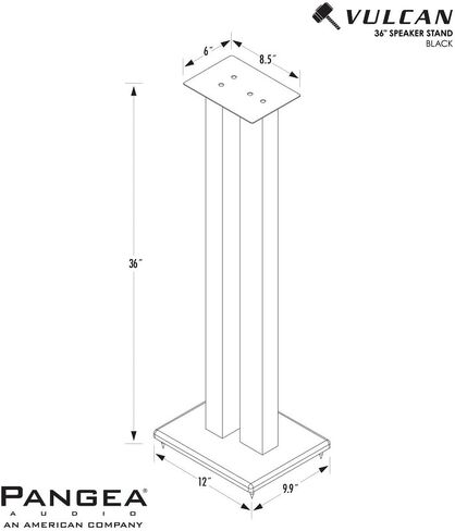Pangea Audio DS200 All Steel Heavy Duty Floor Bookshelf Speaker Stands 100 lbs Capacity Pair (24 Inch) in Saudi Arabia