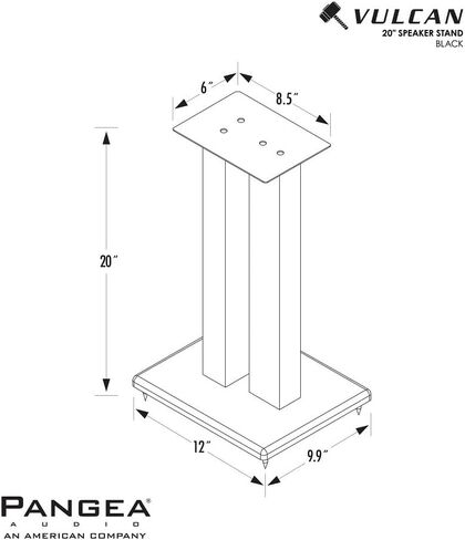 Pangea Audio DS200 All Steel Heavy Duty Floor Bookshelf Speaker Stands 100 lbs Capacity Pair (24 Inch) in Saudi Arabia