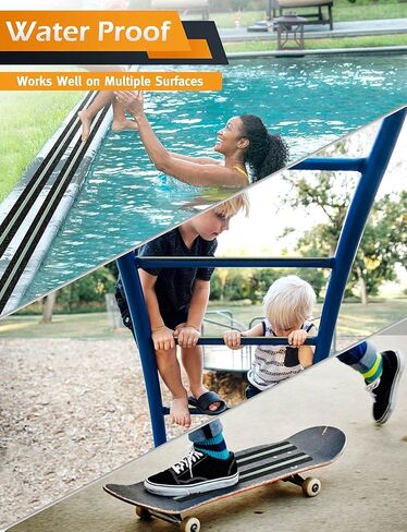 شريط سيلوم 2 بوصة × 33 قدم عالي التحمل مضاد للانزلاق / شريط غير قابل للانزلاق مع شريط متوهج في الظلام للسلالم في الهواء الطلق/في الداخل، شريط أمان عالي الجر غير قابل للانزلاق للخطوات، مقاوم للماء وغير قابل للانزلاق وسهل الاستخدام in Kuwait