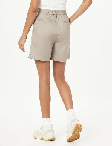 The Drop Women's Rios Relaxed Pleated Shorts in Saudi Arabia