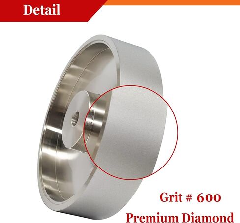 CBN Grinding Wheel, Dia 6" x 1.5" Wide with 1/2" Arbor, Diamond Grinding Wheel for Sharpening High Speed Steel, Grit 320 in Saudi Arabia