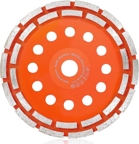 5 Inch Diamond Grinding Cup Wheel, 14 Turbo Segments, Wave Type, Heavy-Duty Concrete Grinder Wheel for Masonry, Stone, Granite, Marble, Angle Grinders in Kuwait