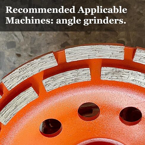 5 Inch Diamond Grinding Cup Wheel, 14 Turbo Segments, Wave Type, Heavy-Duty Concrete Grinder Wheel for Masonry, Stone, Granite, Marble, Angle Grinders in Kuwait