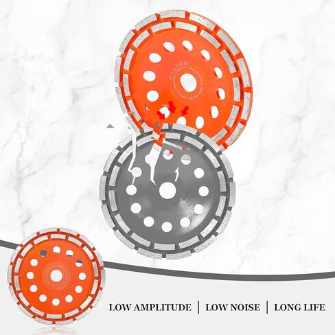 5 Inch Diamond Grinding Cup Wheel, 14 Turbo Segments, Wave Type, Heavy-Duty Concrete Grinder Wheel for Masonry, Stone, Granite, Marble, Angle Grinders in Kuwait