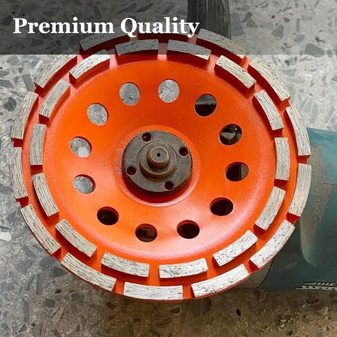 5 Inch Diamond Grinding Cup Wheel, 14 Turbo Segments, Wave Type, Heavy-Duty Concrete Grinder Wheel for Masonry, Stone, Granite, Marble, Angle Grinders in Kuwait