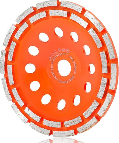 5 Inch Diamond Grinding Cup Wheel, 14 Turbo Segments, Wave Type, Heavy-Duty Concrete Grinder Wheel for Masonry, Stone, Granite, Marble, Angle Grinders in Kuwait