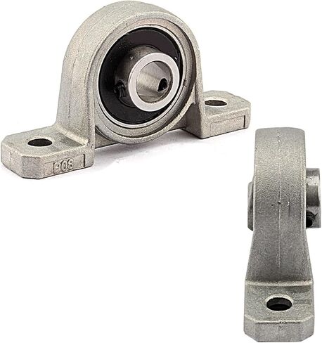 2 Pcs Pillow Block Mounted Bore 8/10/12mm Inner Diameter Metal Ball Bearing Housing Zinc Alloy (8mm) in Saudi Arabia