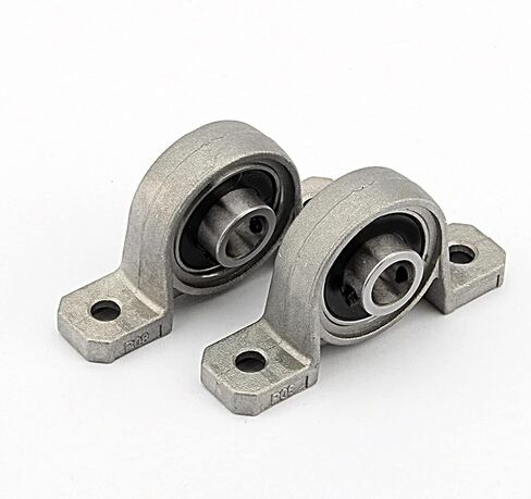 2 Pcs Pillow Block Mounted Bore 8/10/12mm Inner Diameter Metal Ball Bearing Housing Zinc Alloy (8mm) in Saudi Arabia
