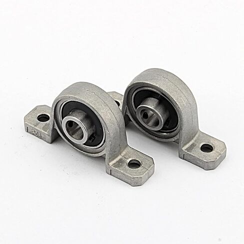 2 Pcs Pillow Block Mounted Bore 8/10/12mm Inner Diameter Metal Ball Bearing Housing Zinc Alloy (8mm) in Saudi Arabia