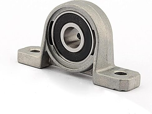 2 Pcs Pillow Block Mounted Bore 8/10/12mm Inner Diameter Metal Ball Bearing Housing Zinc Alloy (8mm) in Saudi Arabia