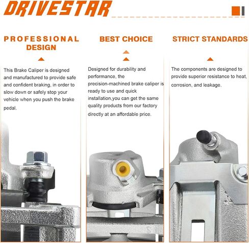 DRIVESTAR 19B1655 19B1656 فرجار الفرامل الخلفية اليسرى واليمنى لكزس 1996-97 LX450، لتويوتا 1993-97 لاند كروزر قرص الفرامل الفرجار، مجموعة فرجار الفرامل in Kuwait