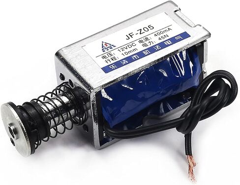 Heyiarbeit DC 12V 45N Push Pull Type Solenoid Electromagnet 0.4A 4.8W 10mm Stroke Open Frame Solenoid, Linear Motion, JF-Z05-12V in Saudi Arabia