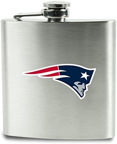 NFL Shot Glasses and Brushed Stainless Steel Flask Set in Saudi Arabia
