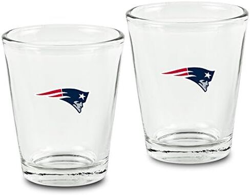 NFL Shot Glasses and Brushed Stainless Steel Flask Set in Saudi Arabia