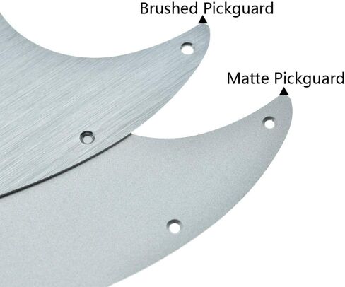 Dopro 8 فتحات ألومنيوم غير لامع Tele Pickguard معدن بأكسيد TL اختيار لوحة خدش حماية للولايات المتحدة الأمريكية/المكسيك Tele/مذيع فضي غير لامع in Saudi Arabia