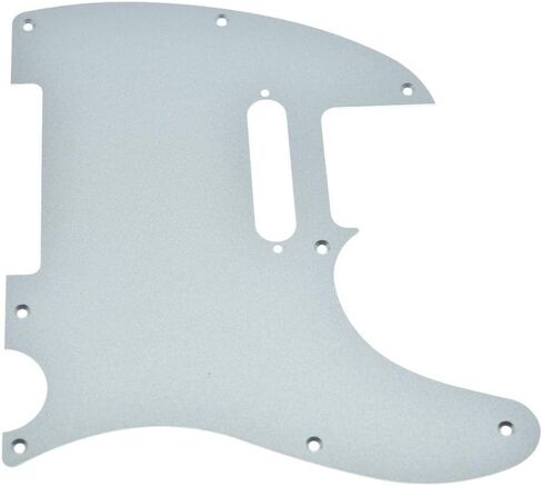 Dopro 8 فتحات ألومنيوم غير لامع Tele Pickguard معدن بأكسيد TL اختيار لوحة خدش حماية للولايات المتحدة الأمريكية/المكسيك Tele/مذيع فضي غير لامع in Saudi Arabia